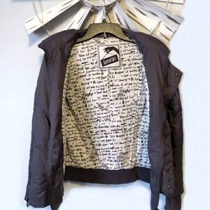 Spiral Girl Rare Find Women's Moto Puffer Jacket Size Small